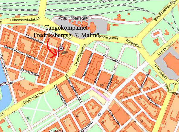 Skräddarsydd karta: Tangokompaniet Malmö